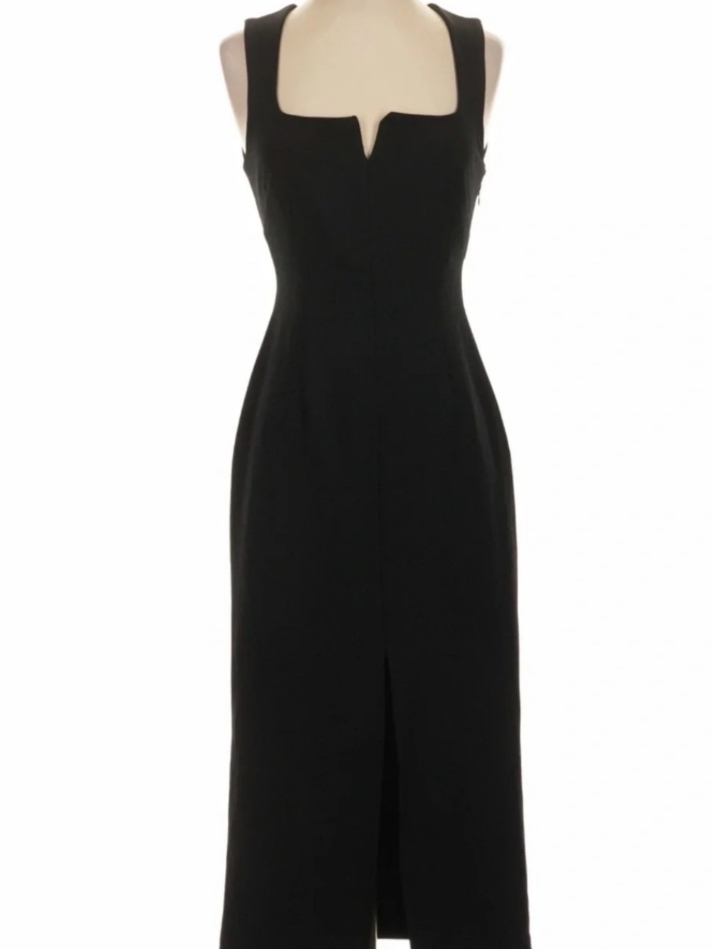 Zara Black Sleeveless Midi Dress